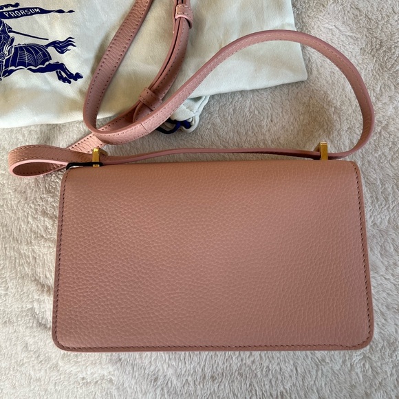 🖤SOLD🖤 NWT Burberry Mini TB Leather Shoulder Bag DUSKY PINK - Picture 12 of 12